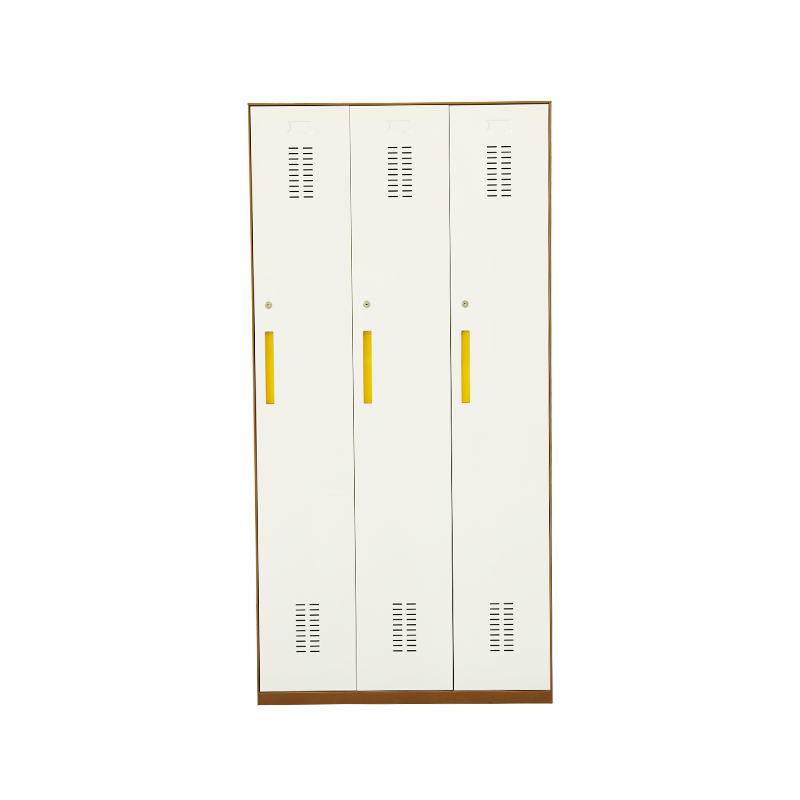 Bedroom Metal Three-Door Wardrobe Storage Locker